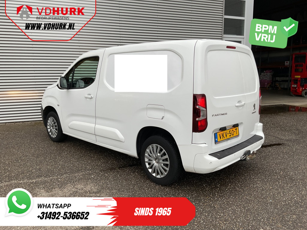 Peugeot Partner Bestelbus 1.5 HDI Carplay/ 3Pers./ Airco/ Cruise/ PDC/ Trekhaak 1