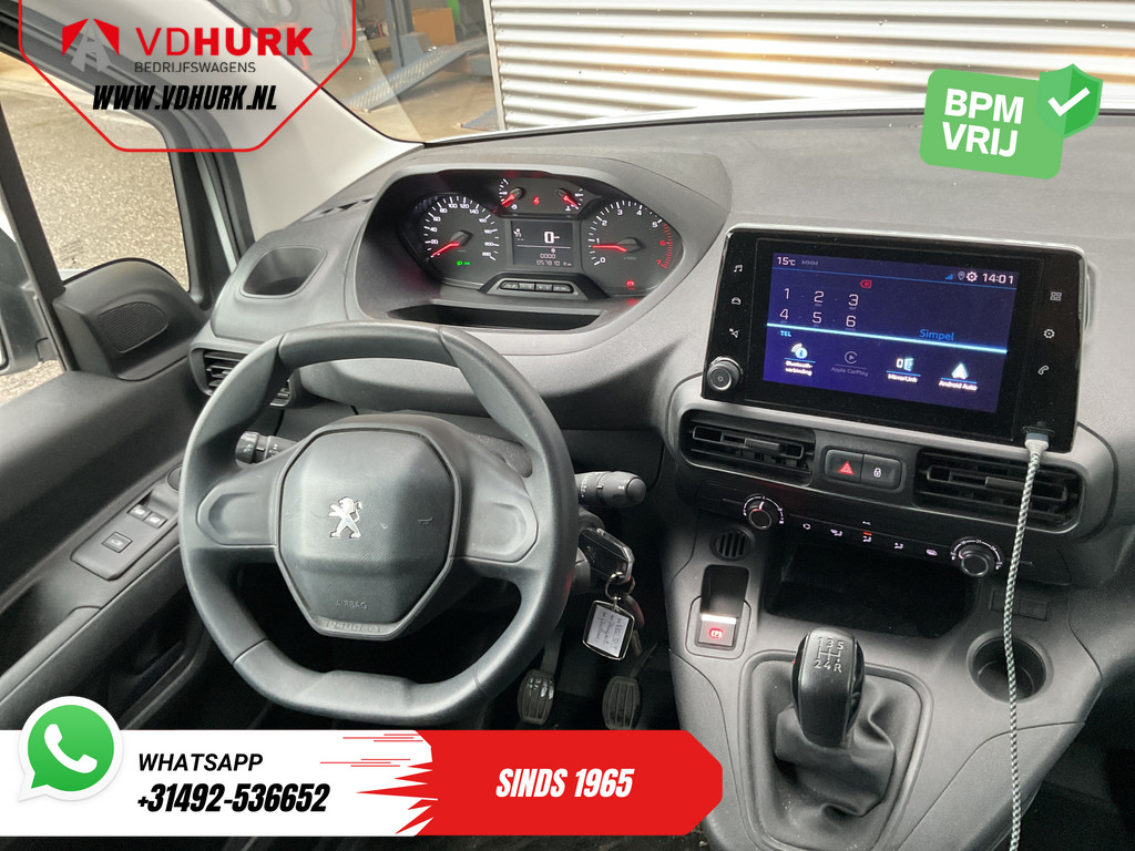 Peugeot Partner Bestelbus 1.5 HDI Carplay/ 3Pers./ Airco/ Cruise/ PDC/ Trekhaak 11