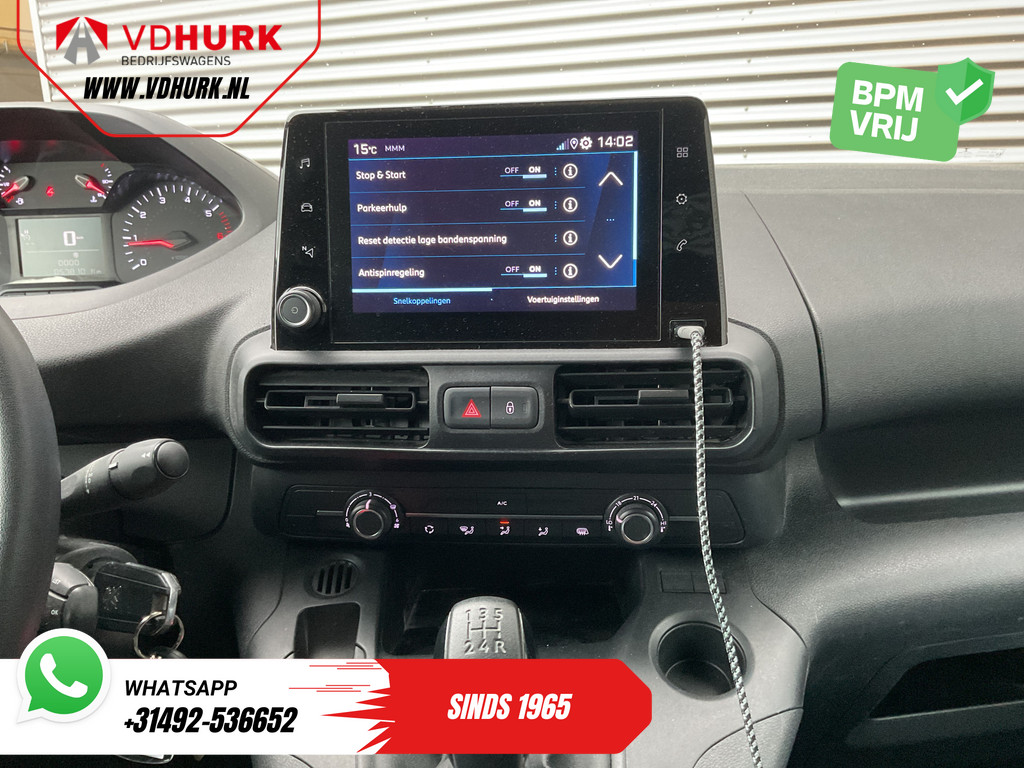 Peugeot Partner Bestelbus 1.5 HDI Carplay/ 3Pers./ Airco/ Cruise/ PDC/ Trekhaak 12