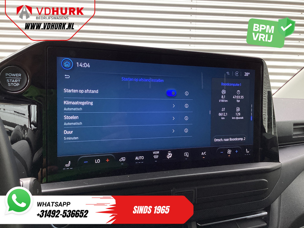Ford Transit Custom Bestelbus 2.0 TDCI 170 pk Aut. L2 Limited LED/ Adapt.Cruise/ Keyless/ Standkachel/ Stoelverw./ Carplay/ Navi/ Camera/ Climate/ PDC/ Trekha 18