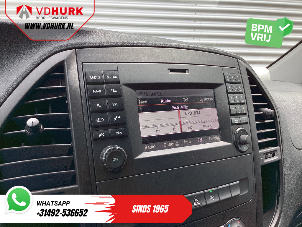 Mercedes-Benz Vito Bestelbus 114 CDI L2 Aut. Euro 6/ Imperiaal+Trap/ BOTT/ 2.5T trekverm./ Navi/ Camera/ Climate/ PDC/ Cruise/ Trekhaak 15