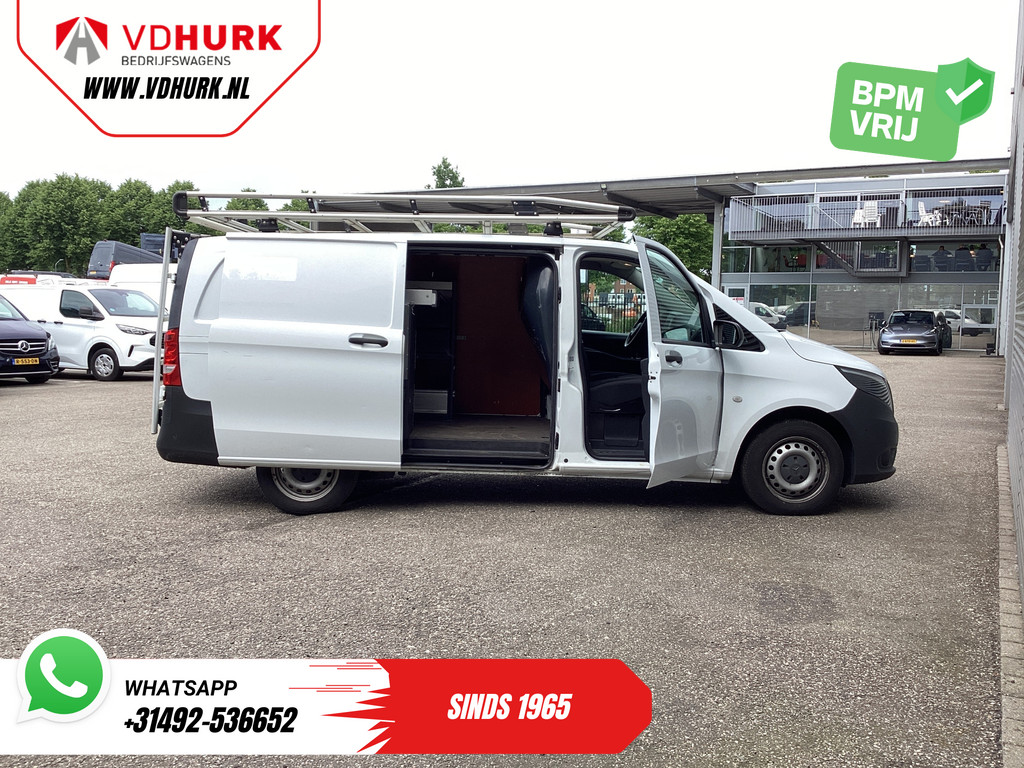 Mercedes-Benz Vito Bestelbus 114 CDI L2 Aut. Euro 6/ Imperiaal+Trap/ BOTT/ 2.5T trekverm./ Navi/ Camera/ Climate/ PDC/ Cruise/ Trekhaak 5