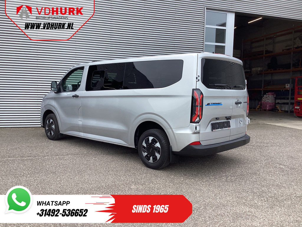 Ford E-Transit Custom Personenvervoer 320 km WLTP L2 Combi/ Kombi/ 9 pers./ LED/ Standkachel/ Stoelverw/ Stuurverw./ Carplay/ Camera/ Climate/ PDC/ Cruise 1