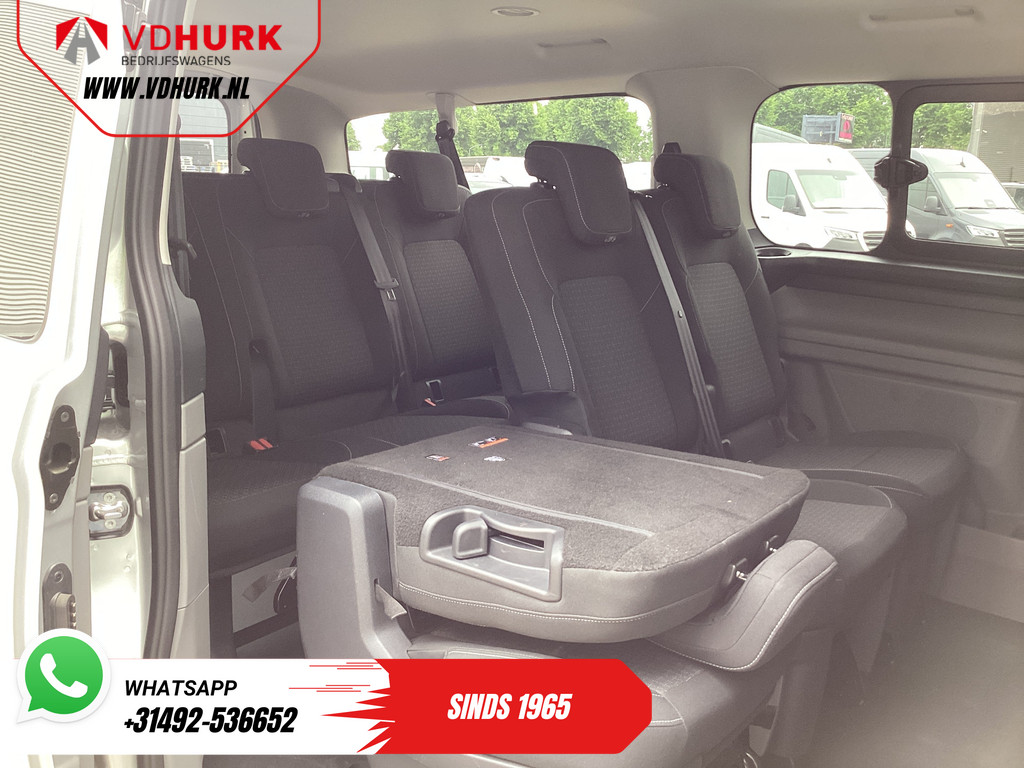 Ford E-Transit Custom Personenvervoer 320 km WLTP L2 Combi/ Kombi/ 9 pers./ LED/ Standkachel/ Stoelverw/ Stuurverw./ Carplay/ Camera/ Climate/ PDC/ Cruise 11