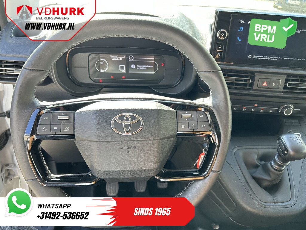 Toyota PROACE CITY Bestelbus 1.5 130 pk Carplay/ Camera/ Stoelverw./ Stuurverw./ PDC/ Airco/ Cruise 10