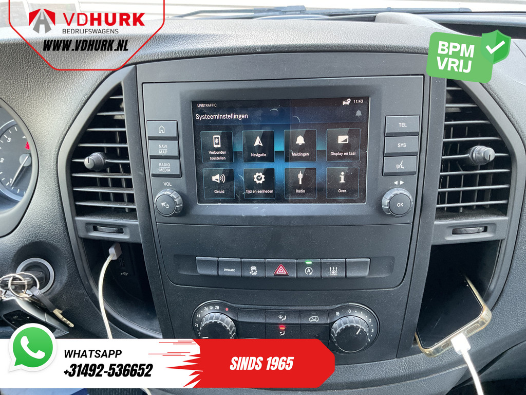 Mercedes-Benz Vito Bestelbus 119 CDI Aut. L3 LED/ Carplay/ Stoelverw./ Standkachel/ Navi/ Cruise/ Camera/ Airco/ 17”LMV/ PDC/ Dakdragers/ Trekhaak 14