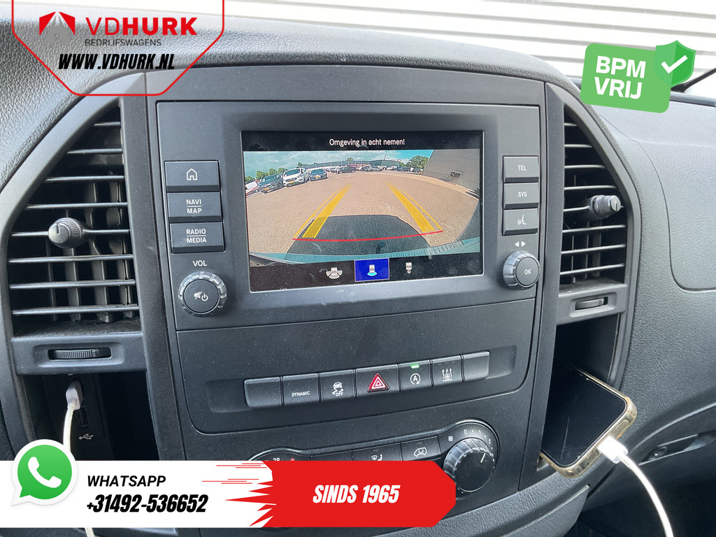 Mercedes-Benz Vito Bestelbus 119 CDI Aut. L3 LED/ Carplay/ Stoelverw./ Standkachel/ Navi/ Cruise/ Camera/ Airco/ 17”LMV/ PDC/ Dakdragers/ Trekhaak 15