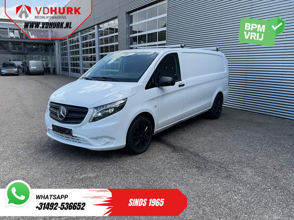 Mercedes-Benz Vito Bestelbus 119 CDI Aut. L3 LED/ Carplay/ Stoelverw./ Standkachel/ Navi/ Cruise/ Camera/ Airco/ 17”LMV/ PDC/ Dakdragers/ Trekhaak 8