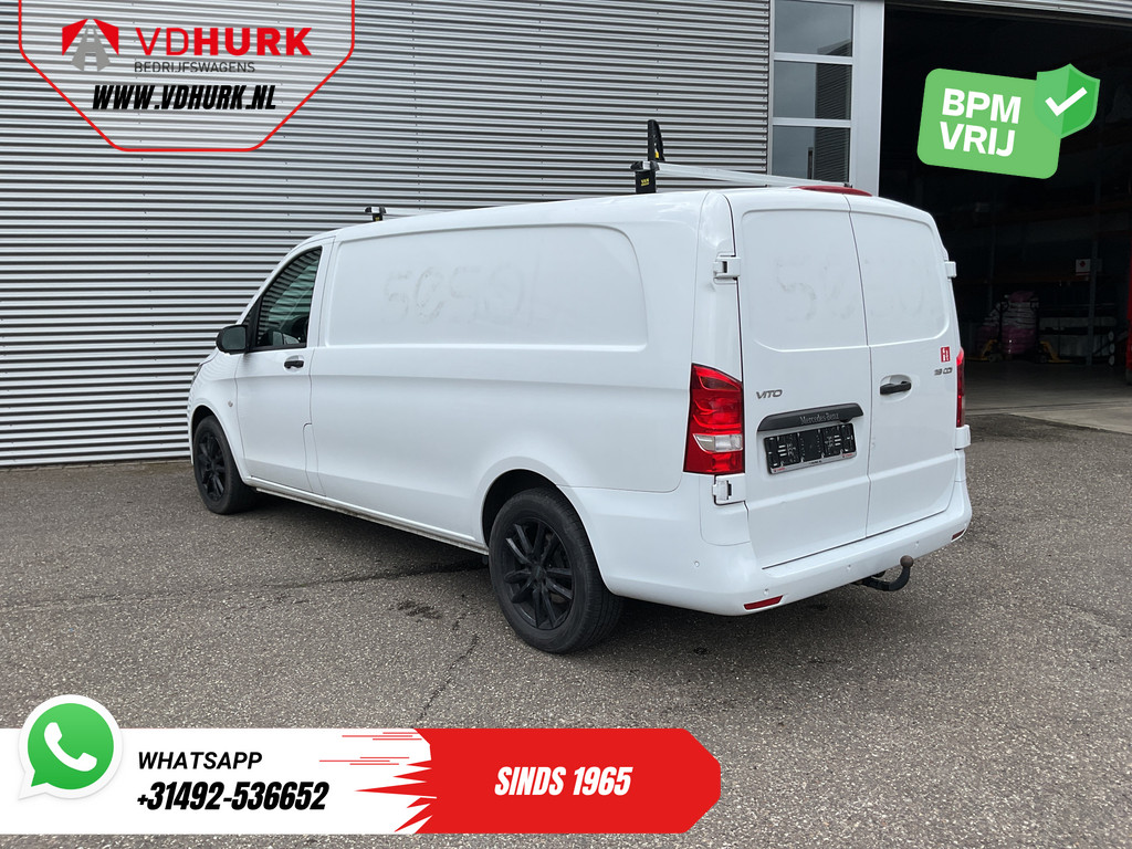 Mercedes-Benz Vito Bestelbus 119 CDI Aut. L3 LED/ Carplay/ Stoelverw./ Standkachel/ Navi/ Cruise/ Camera/ Airco/ 17”LMV/ PDC/ Dakdragers/ Trekhaak 1