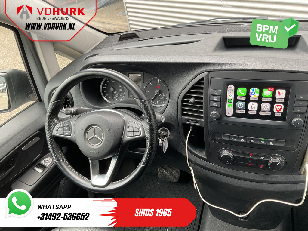 Mercedes-Benz Vito Bestelbus 119 CDI Aut. L3 LED/ Carplay/ Stoelverw./ Standkachel/ Navi/ Cruise/ Camera/ Airco/ 17”LMV/ PDC/ Dakdragers/ Trekhaak 12