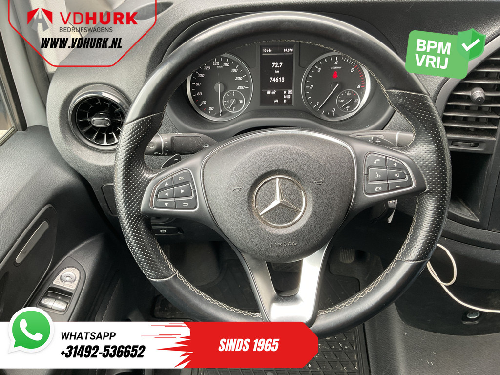 Mercedes-Benz Vito Bestelbus 119 CDI Aut. L3 LED/ Carplay/ Stoelverw./ Standkachel/ Navi/ Cruise/ Camera/ Airco/ 17”LMV/ PDC/ Dakdragers/ Trekhaak 16