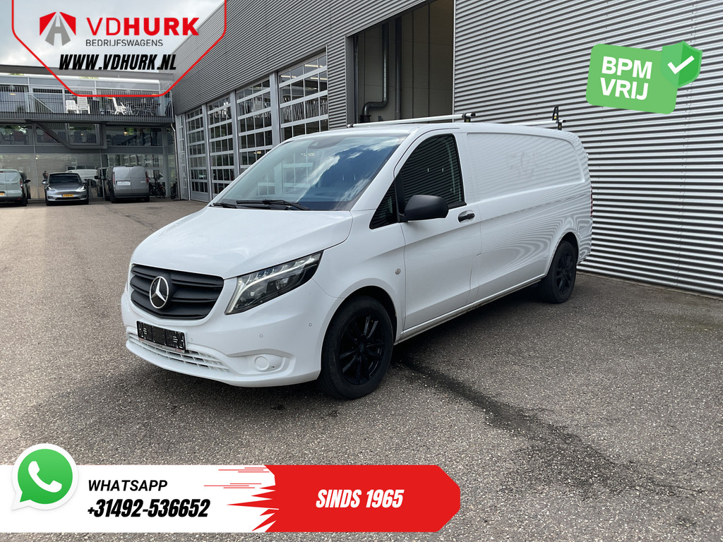 Mercedes-Benz Vito Bestelbus 119 CDI Aut. L3 LED/ Carplay/ Stoelverw./ Standkachel/ Navi/ Cruise/ Camera/ Airco/ 17”LMV/ PDC/ Dakdragers/ Trekhaak 8