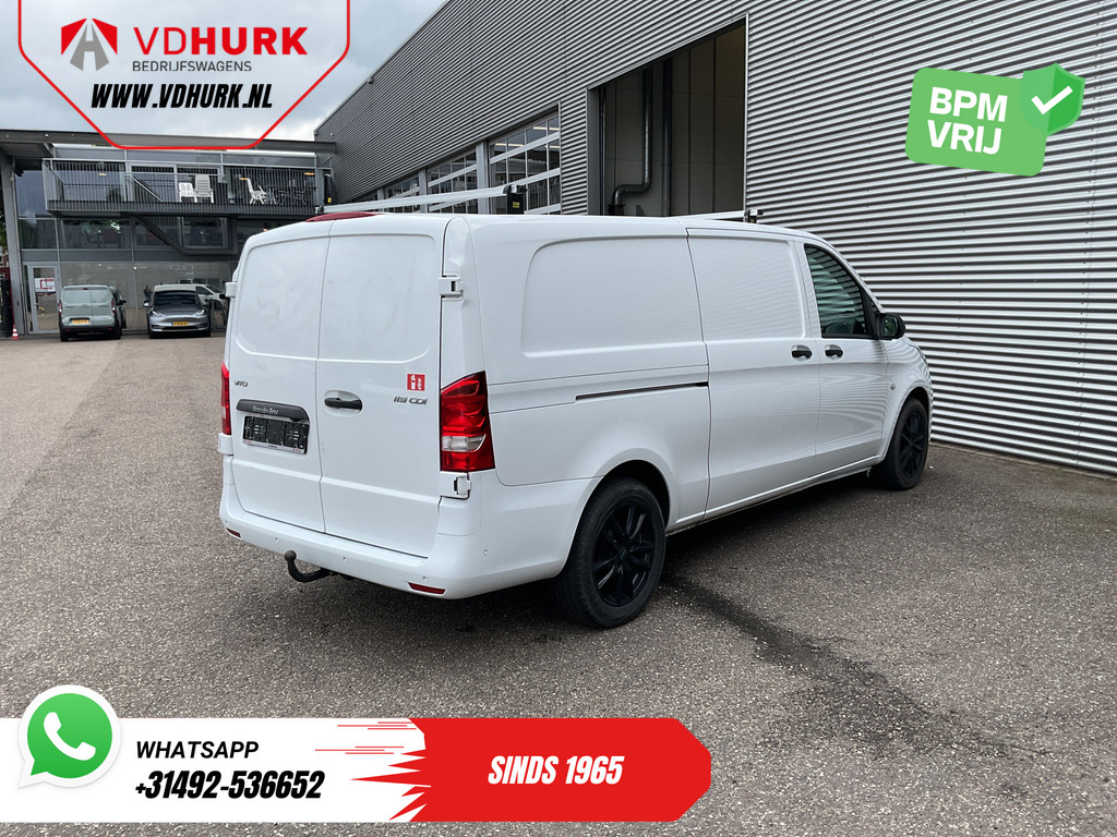 Mercedes-Benz Vito Bestelbus 119 CDI Aut. L3 LED/ Carplay/ Stoelverw./ Standkachel/ Navi/ Cruise/ Camera/ Airco/ 17”LMV/ PDC/ Dakdragers/ Trekhaak 9