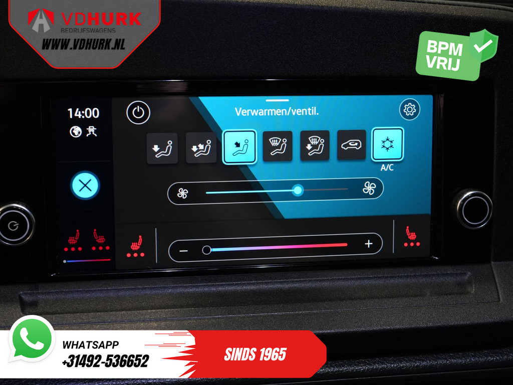 Volkswagen Caddy Cargo Maxi Bestelbus 2.0 TDI 125 pk DSG Aut. LED/ Carplay/ Standkachel/ Stoelverw./ Cruise/ Camera/ Airco/ 17”LMV/ PDC/ Trekhaak 23