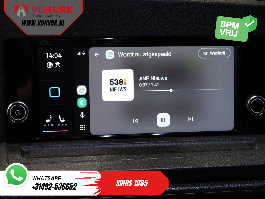 Volkswagen Caddy Cargo Maxi Bestelbus 2.0 TDI 125 pk DSG Aut. LED/ Carplay/ Standkachel/ Stoelverw./ Cruise/ Camera/ Airco/ 17”LMV/ PDC/ Trekhaak 24