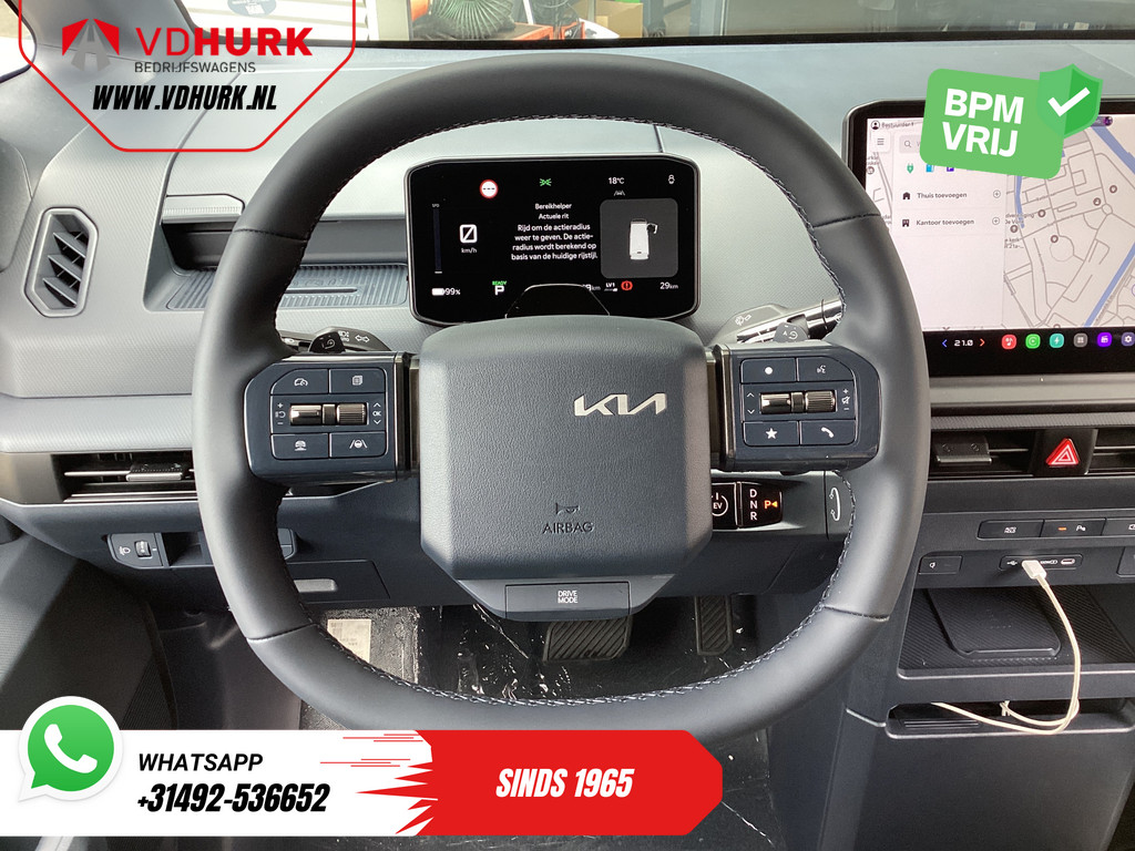 Kia PV5 Bestelbus Elite Executive 71.2 kWh 416 km WLTP L2 Warmtepomp/ 2x Schuifdeur/ Stoelvent./ Stoelverw./ Adapt.Cruise/ Leder/ Navi/ Carplay/ 3 12