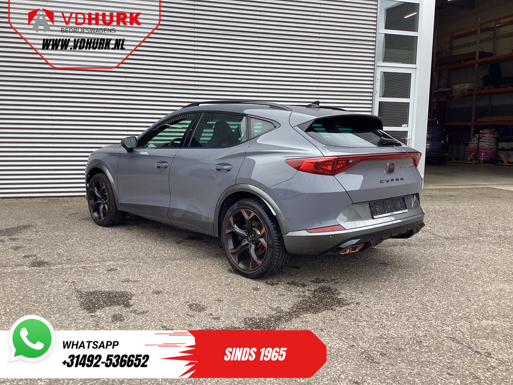 CUPRA Formentor SUV 1.4 e-Hybrid 245 pk VZ Performance Standkachel/ Stoelverw./ Elek.klep/ Memory/ Adapt.cruise/ Navi/ Climate/ Camera/ PDC/ 19” LMV 1