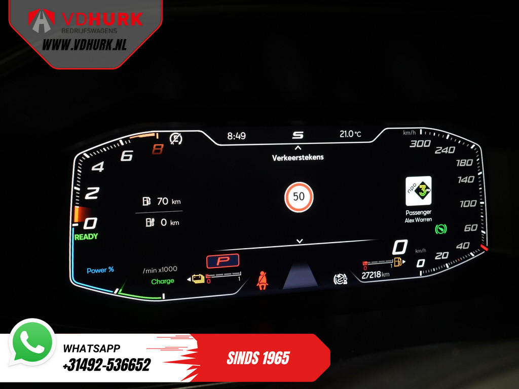 CUPRA Formentor SUV 1.4 e-Hybrid 245 pk VZ Performance Standkachel/ Stoelverw./ Elek.klep/ Memory/ Adapt.cruise/ Navi/ Climate/ Camera/ PDC/ 19” LMV 22