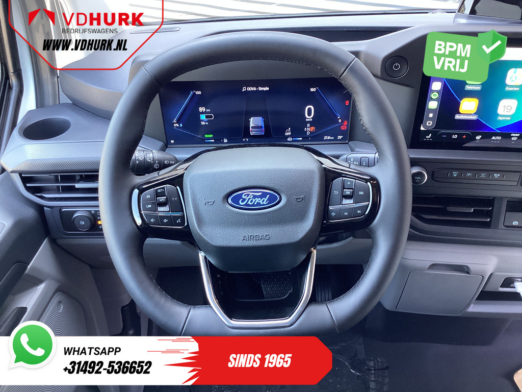 Ford E-Transit Custom Personenvervoer Kombi Trend 71kWh 360 km WLTP LED/Standkachel/ Stoelverw./ Stuurverw./ Carplay/ 9 P/ 9 Persoons/ Climate/ Camera/ PDC/ Cruise 13