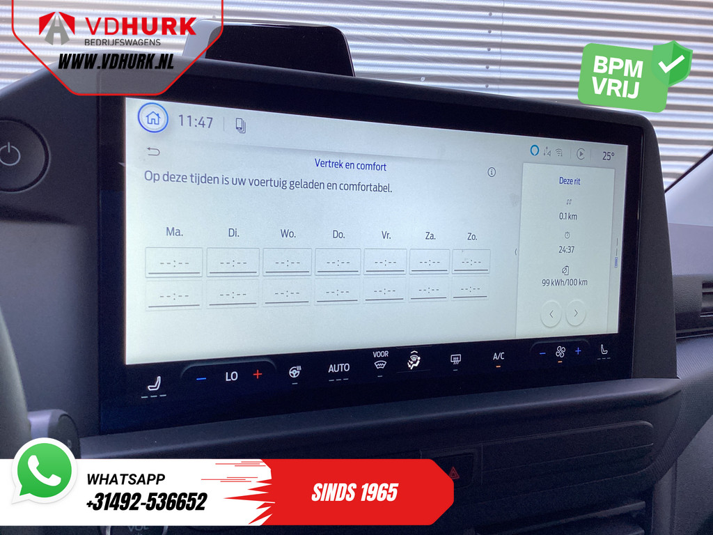 Ford E-Transit Custom Personenvervoer Kombi Trend 71kWh 360 km WLTP LED/Standkachel/ Stoelverw./ Stuurverw./ Carplay/ 9 P/ 9 Persoons/ Climate/ Camera/ PDC/ Cruise 17