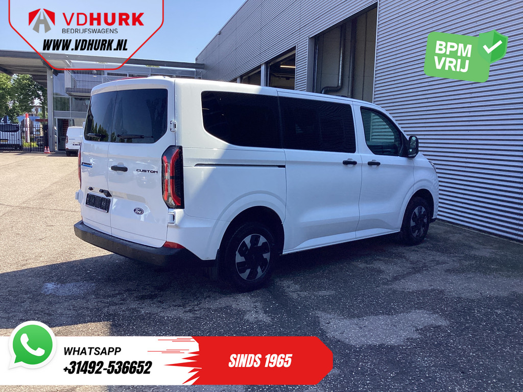 Ford E-Transit Custom Personenvervoer Kombi Trend 71kWh 360 km WLTP LED/Standkachel/ Stoelverw./ Stuurverw./ Carplay/ 9 P/ 9 Persoons/ Climate/ Camera/ PDC/ Cruise 9