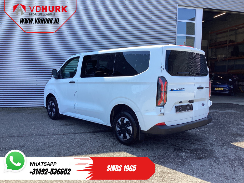Ford E-Transit Custom Personenvervoer Kombi Trend 71kWh 360 km WLTP LED/Standkachel/ Stoelverw./ Stuurverw./ Carplay/ 9 P/ 9 Persoons/ Climate/ Camera/ PDC/ Cruise 1