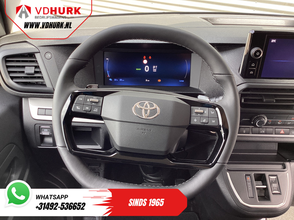Toyota PROACE Electric Worker Bestelbus 75 kWh L3 345 km WLTP LED/ Snellader/ Keyless/ Adapt.Cruise/ Stuurverw./ Stoelverw./ Navi/ Carplay/ Camera/ PDC/ Airco 14