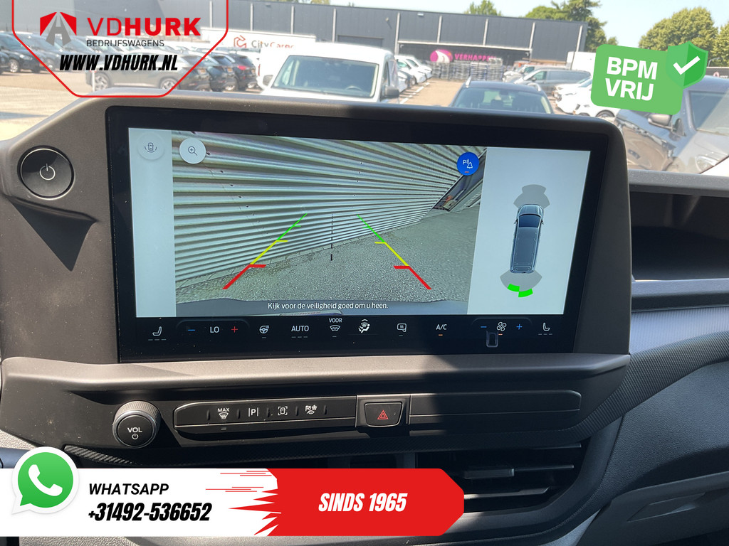 Ford E-Transit Custom Bestelbus L2 65 kWh 330 km WLTP Garantie t/m 05-'29/ LED/ Snellader/ Standkachel/ Stoelverw./ Stuurverw./ Carplay/ Camera/ PDC/ Climate/ C 15