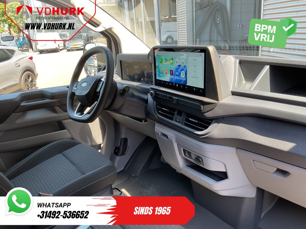 Ford E-Transit Custom Bestelbus L2 65 kWh 330 km WLTP Garantie t/m 05-'29/ LED/ Snellader/ Standkachel/ Stoelverw./ Stuurverw./ Carplay/ Camera/ PDC/ Climate/ C 2