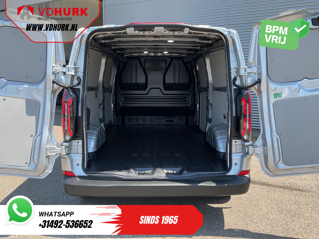 Ford E-Transit Custom Bestelbus L2 65 kWh 330 km WLTP Garantie t/m 05-'29/ LED/ Snellader/ Standkachel/ Stoelverw./ Stuurverw./ Carplay/ Camera/ PDC/ Climate/ C 5