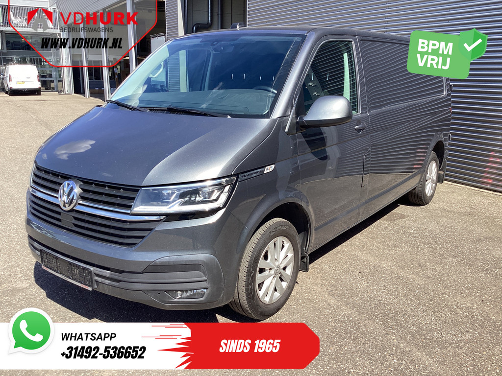 Volkswagen Transporter Bestelbus 2.0 TDI 150 pk Aut. L2 Adapt.Cruise/ LED/ Carplay/ Standkachel/ Stoelverw./ Camera/ Airco/ Trekhaak/ PDC/ inrichting 7