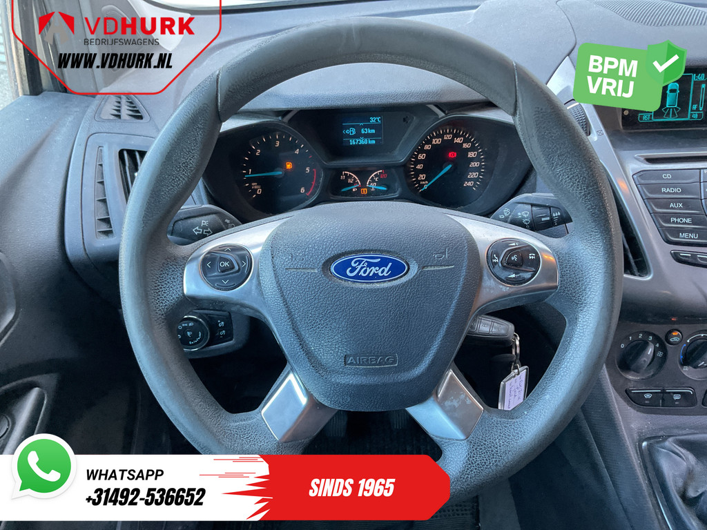 Ford Transit Connect Bestelbus 1.6 TDCI L2 EXPORT Stoelverw./ 3Pers./ Airco/ Inrichting/ 17”LMV/ Dakdragers/ PDC/ Trekhaak 16