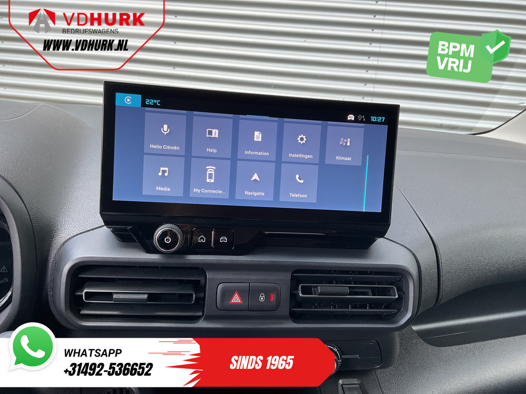 Citroën E-Berlingo Bestelbus 50 kWh 345 km WLTP L2 Carplay/ Snellader/ Standkachel/ 3Pers/ Navi/ Camera/ Cruise/ PDC 14