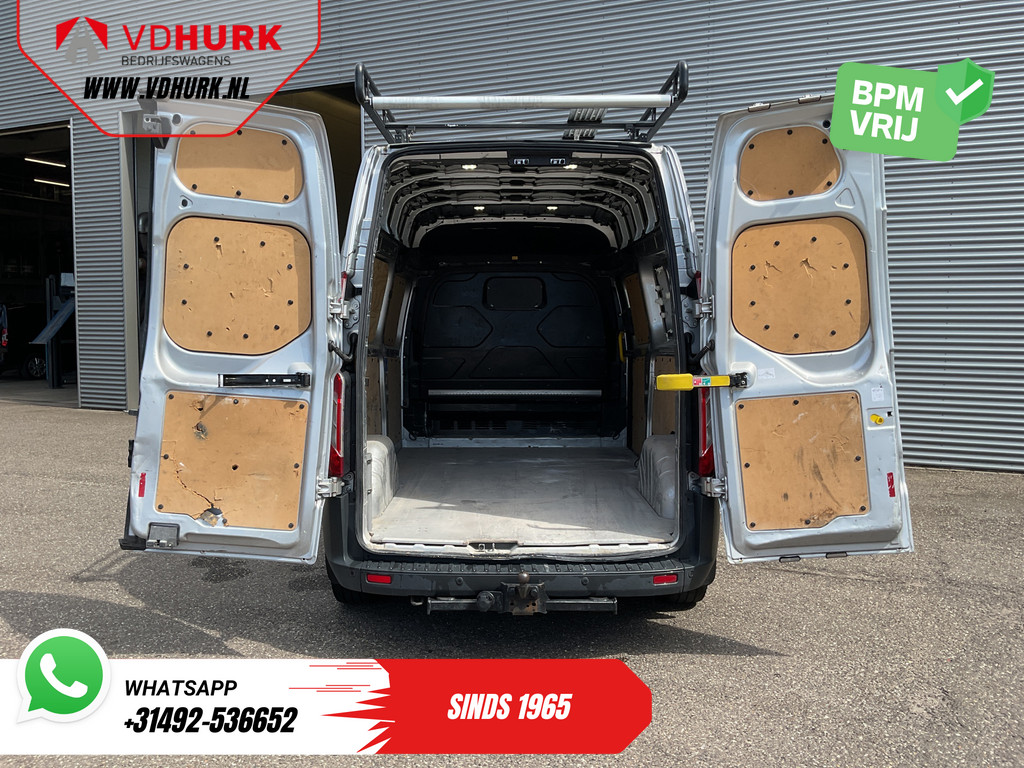 Ford Transit Custom Bestelbus 2.2 TDCI 155 pk L2H2 Carplay/ 2.8t Trekverm./ Airco/ Cruise/ Imperiaal + Ladder/ PDC/ Trekhaak 5