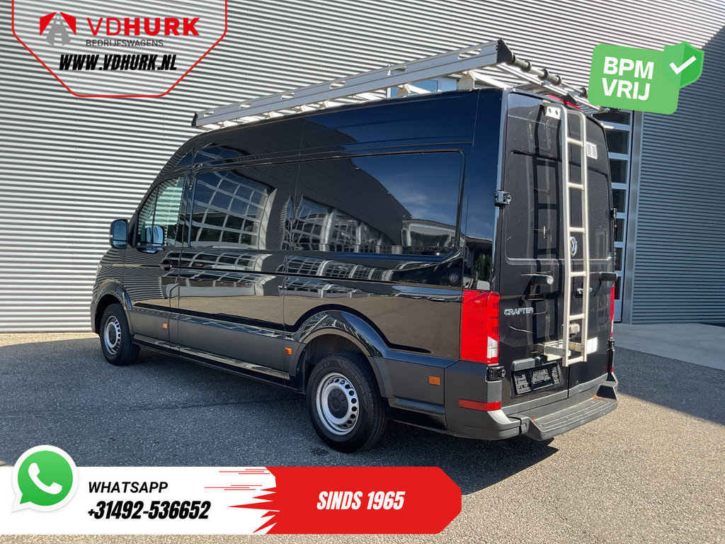 Volkswagen Crafter Bestelbus 2.0 TDI 140 pk DSG Aut. L3H3 Carplay/ 270Gr.Deuren/ Navi/ Airco/ Camera/ Cruise/ Imperiaal+Ladder/ PDC 1