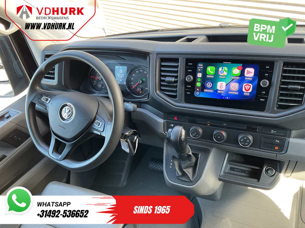 Volkswagen Crafter Bestelbus 2.0 TDI 140 pk DSG Aut. L3H3 Carplay/ 270Gr.Deuren/ Navi/ Airco/ Camera/ Cruise/ Imperiaal+Ladder/ PDC 11