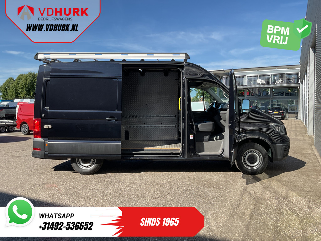 Volkswagen Crafter Bestelbus 2.0 TDI 140 pk DSG Aut. L3H3 Carplay/ 270Gr.Deuren/ Navi/ Airco/ Camera/ Cruise/ Imperiaal+Ladder/ PDC 4