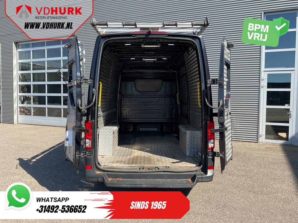 Volkswagen Crafter Bestelbus 2.0 TDI 140 pk DSG Aut. L3H3 Carplay/ 270Gr.Deuren/ Navi/ Airco/ Camera/ Cruise/ Imperiaal+Ladder/ PDC 5