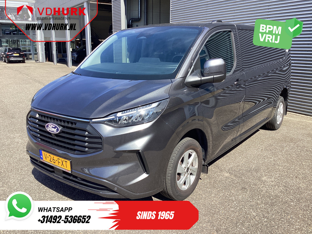 Ford Transit Custom Bestelbus 2.0 TDCI 135 pk L2 Trend NL Auto/ LED/ Stoelverw./ Carplay/ Camera/ Climate/ Cruise/ PDC/ LMV 7