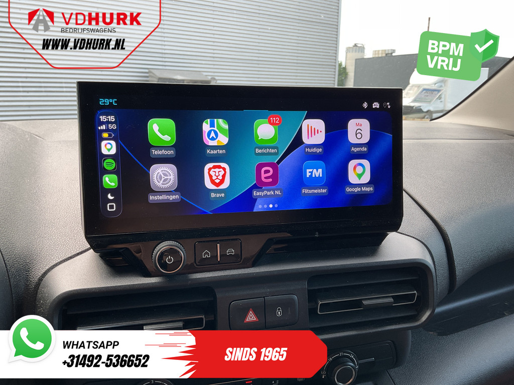 Citroën E-Berlingo Bestelbus 50 kWh 345 km WLTP L2 Carplay/ Snellader/ Standkachel/ 3Pers/ Navi/ Camera/ Cruise/ PDC 15