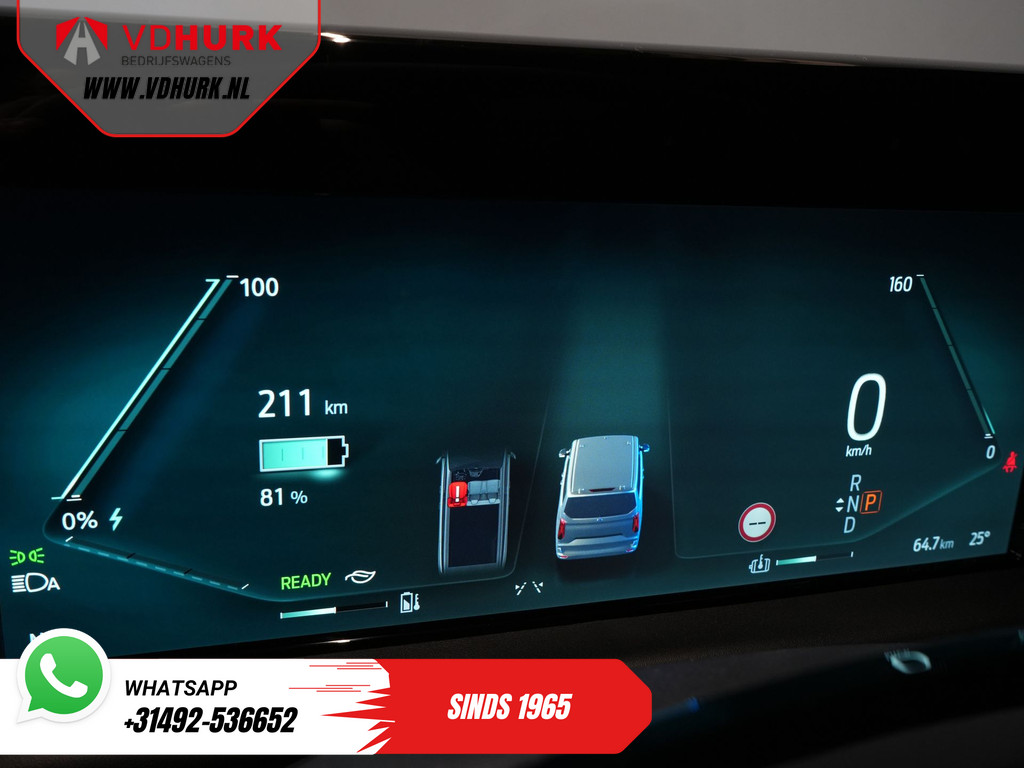 Ford E-Transit Custom Bestelbus L2 Limited 330 km WLTP LED/ Adapt.Cruise/ Standkachel/ Stoelverw./ Frontlip/ Sidebars/ Raptor/ Betimmerd/ Carplay/ 360.Camera/ C 20