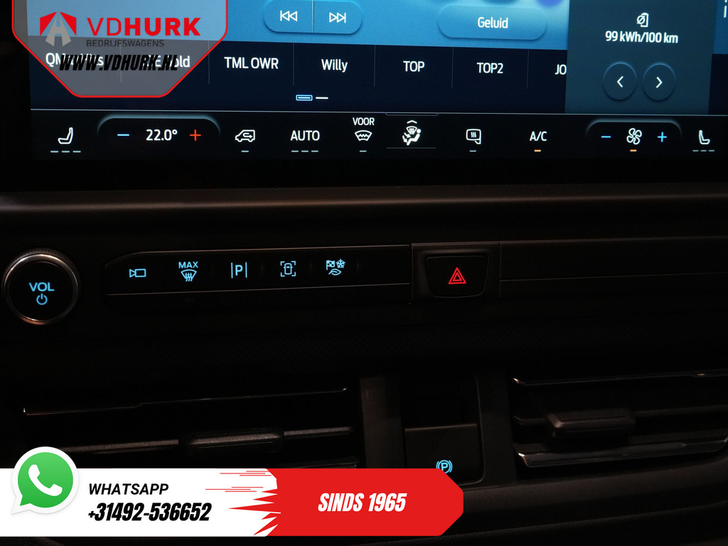 Ford E-Transit Custom Bestelbus L2 Limited 330 km WLTP LED/ Adapt.Cruise/ Standkachel/ Stoelverw./ Frontlip/ Sidebars/ Raptor/ Betimmerd/ Carplay/ 360.Camera/ C 21