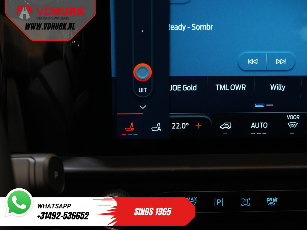 Ford E-Transit Custom Bestelbus L2 Limited 330 km WLTP LED/ Adapt.Cruise/ Standkachel/ Stoelverw./ Frontlip/ Sidebars/ Raptor/ Betimmerd/ Carplay/ 360.Camera/ C 23