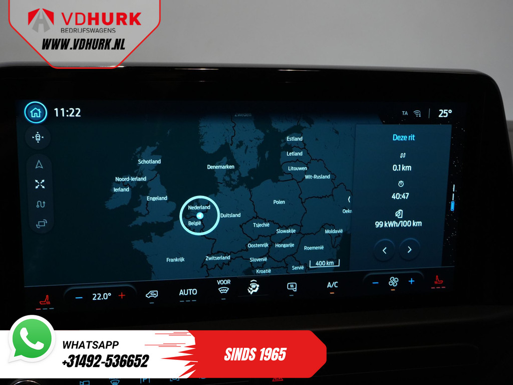 Ford E-Transit Custom Bestelbus L2 Limited 330 km WLTP LED/ Adapt.Cruise/ Standkachel/ Stoelverw./ Frontlip/ Sidebars/ Raptor/ Betimmerd/ Carplay/ 360.Camera/ C 24