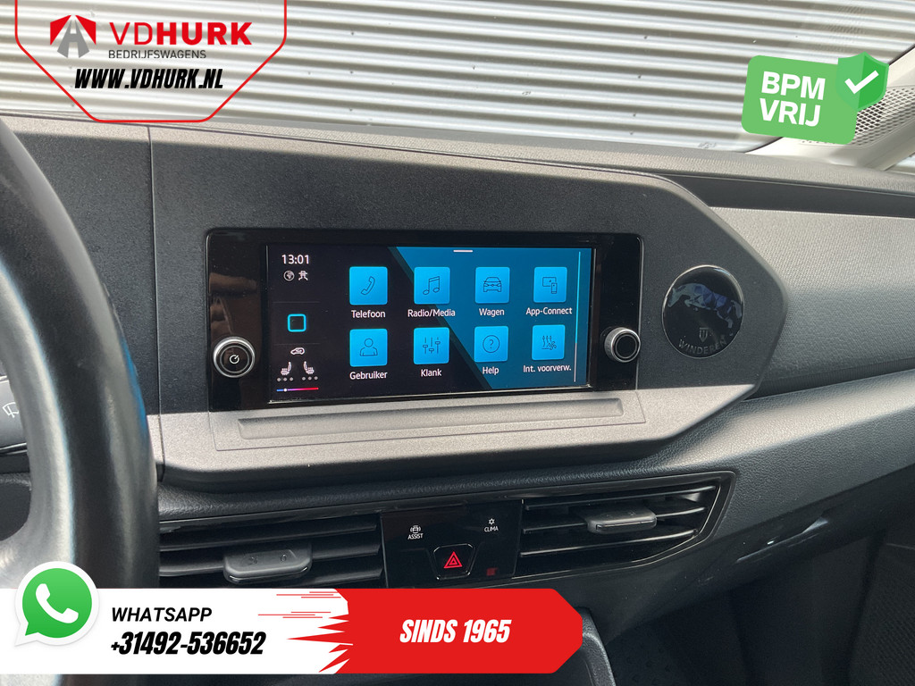 Volkswagen Caddy Cargo Maxi Bestelbus 2.0 TDI 125 pk DSG Aut. LED/ Adapt.Cruise/ Leder/ Standkachel/ Carplay/ Virtual Cockpit/ Stoelverw./ 2x Schuifdeur/ Camera/17”LM 13