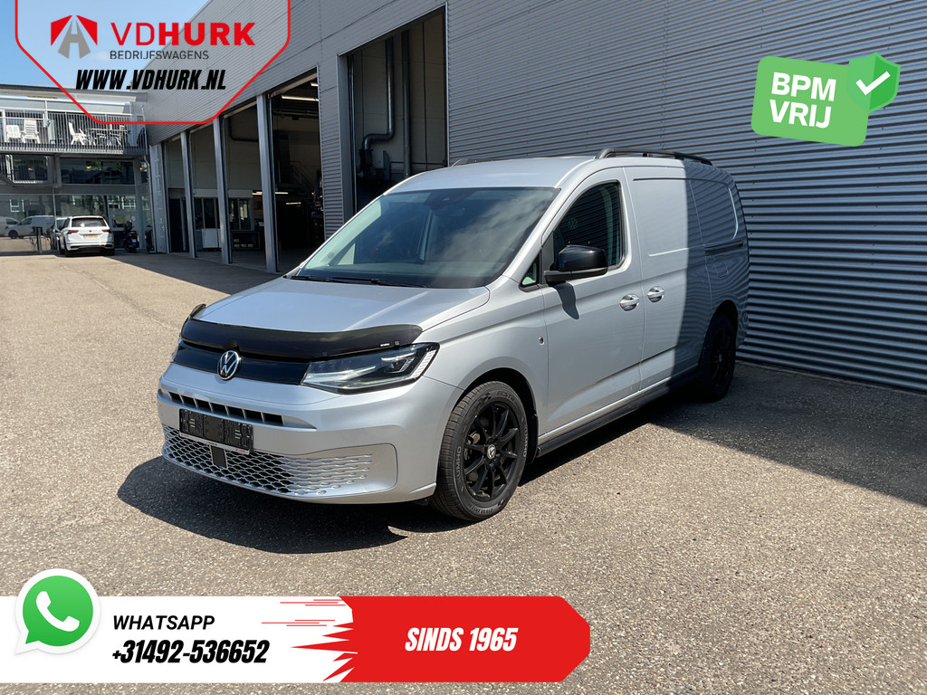 Volkswagen Caddy Cargo Maxi Bestelbus 2.0 TDI 125 pk DSG Aut. LED/ Adapt.Cruise/ Leder/ Standkachel/ Carplay/ Virtual Cockpit/ Stoelverw./ 2x Schuifdeur/ Camera/17”LM 7