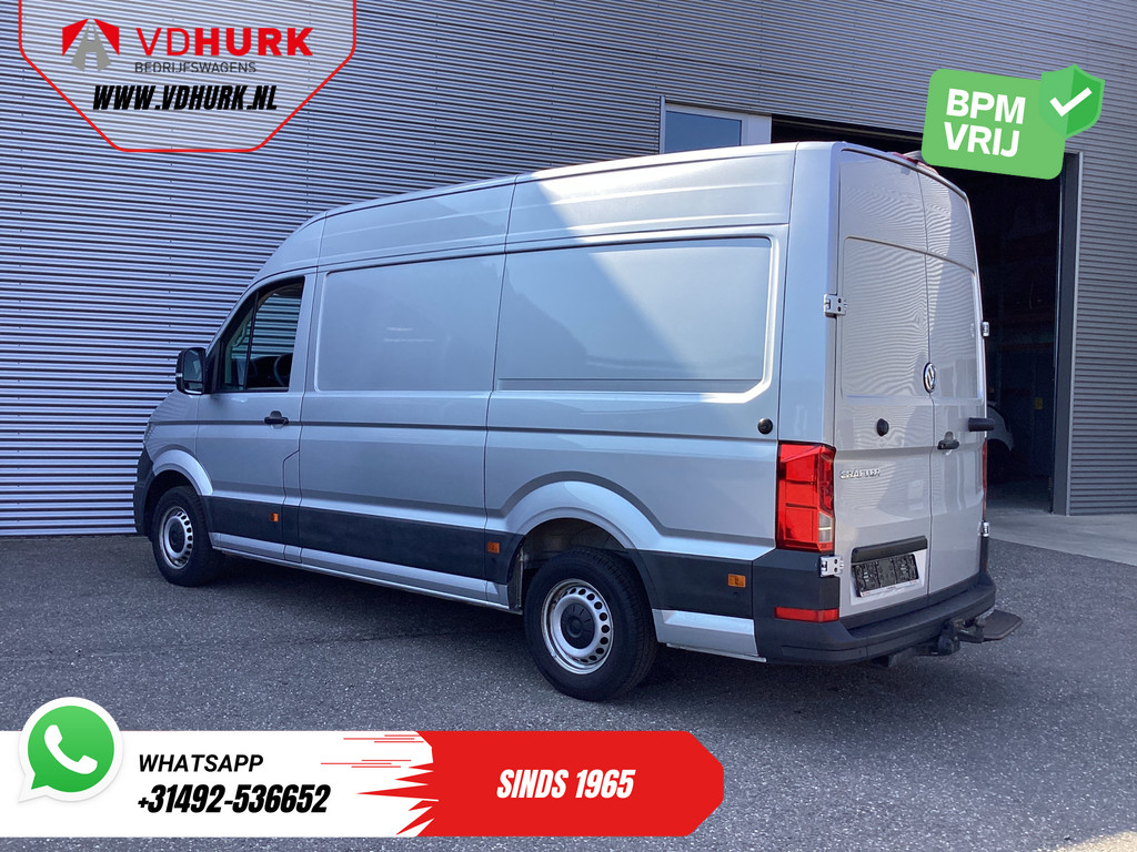 Volkswagen Crafter Bestelbus 2.0 TDI 140 pk DSG Aut. L3H3 LED/ 270Gr.deuren/ Gev.Stoel/ Massage/ Standkachel/ Carplay/ Camera/ PDC/ Cruise/ Trekhaak/ Airco 1