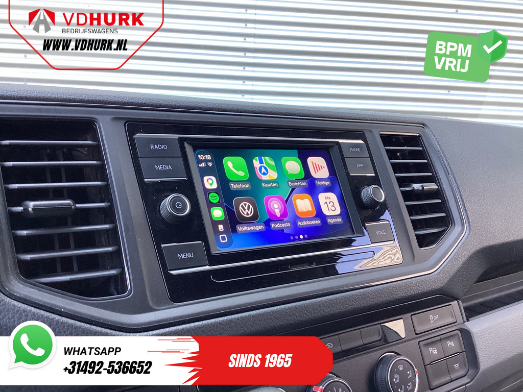 Volkswagen Crafter Bestelbus 2.0 TDI 140 pk DSG Aut. L3H3 LED/ 270Gr.deuren/ Gev.Stoel/ Massage/ Standkachel/ Carplay/ Camera/ PDC/ Cruise/ Trekhaak/ Airco 14