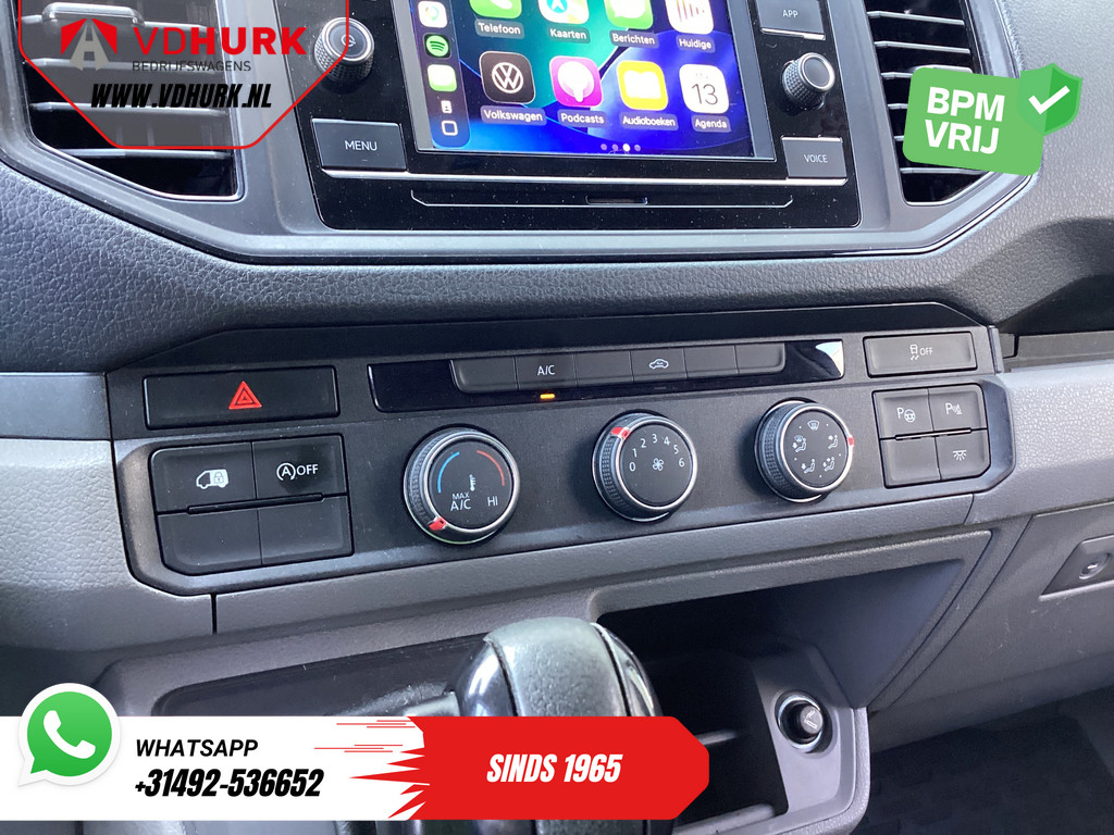 Volkswagen Crafter Bestelbus 2.0 TDI 140 pk DSG Aut. L3H3 LED/ 270Gr.deuren/ Gev.Stoel/ Massage/ Standkachel/ Carplay/ Camera/ PDC/ Cruise/ Trekhaak/ Airco 15