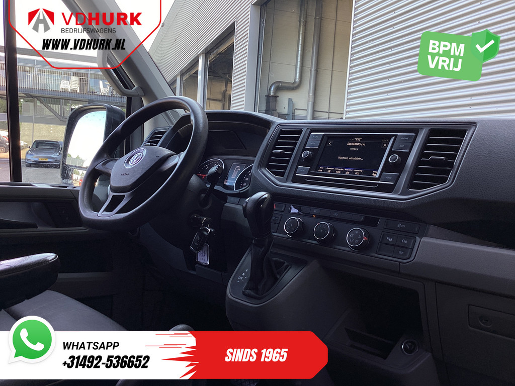 Volkswagen Crafter Bestelbus 2.0 TDI 140 pk DSG Aut. L3H3 LED/ 270Gr.deuren/ Gev.Stoel/ Massage/ Standkachel/ Carplay/ Camera/ PDC/ Cruise/ Trekhaak/ Airco 2